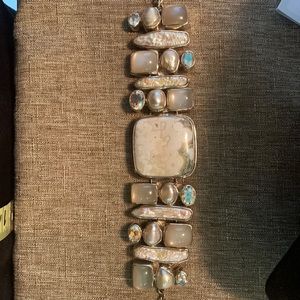 Starborn sterling and stone bracelet